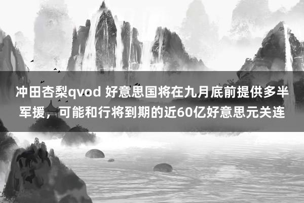 冲田杏梨qvod 好意思国将在九月底前提供多半军援，可能和行将到期的近60亿好意思元关连