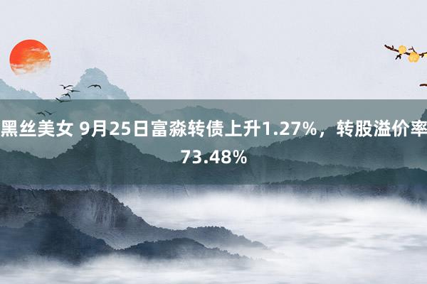 黑丝美女 9月25日富淼转债上升1.27%，转股溢价率73.48%