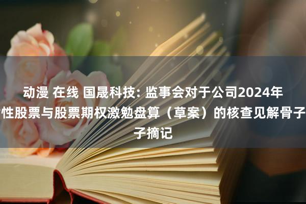 动漫 在线 国晟科技: 监事会对于公司2024年戒指性股票与股票期权激勉盘算（草案）的核查见解骨子摘记