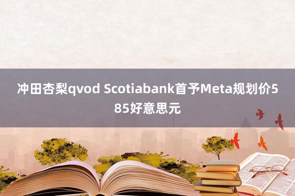 冲田杏梨qvod Scotiabank首予Meta规划价585好意思元