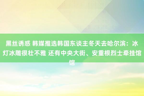 黑丝诱惑 韩媒推选韩国东谈主冬天去哈尔滨：冰灯冰雕很壮不雅 还有中央大街、安重根烈士牵挂馆