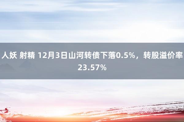 人妖 射精 12月3日山河转债下落0.5%，转股溢价率23.57%