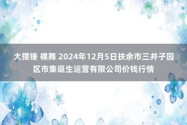 大摆锤 裸舞 2024年12月5日扶余市三井子园区市集诞生运营有限公司价钱行情