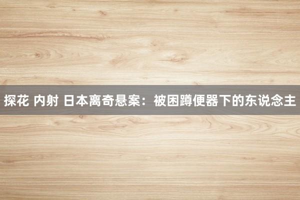 探花 内射 日本离奇悬案：被困蹲便器下的东说念主