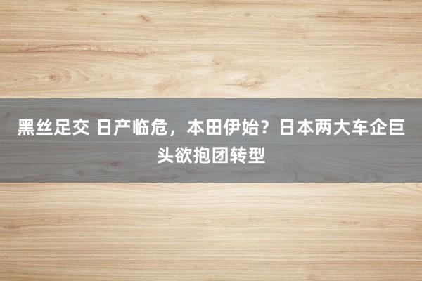 黑丝足交 日产临危，本田伊始？日本两大车企巨头欲抱团转型