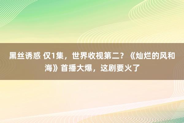 黑丝诱惑 仅1集，世界收视第二？《灿烂的风和海》首播大爆，这剧要火了