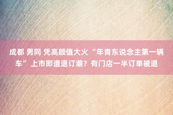 成都 男同 凭高颜值大火 “年青东说念主第一辆车” 上市即遭退订潮？有门店一半订单被退