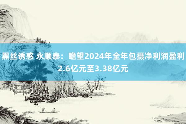 黑丝诱惑 永顺泰：瞻望2024年全年包摄净利润盈利2.6亿元至3.38亿元